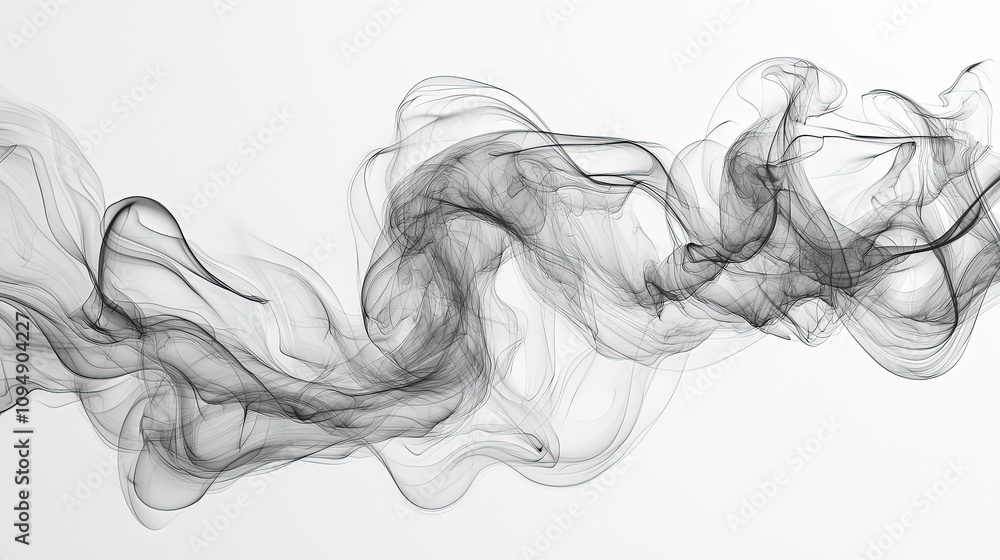 This image captures elegant wispy black lines that flow seamlessly across a white backdrop, creating an abstract and fluid design full of subtle complexity. This image captures elegant wispy black lines that flow seamlessly across a white backdrop, creating an abstract and fluid design full of subtle complexity.