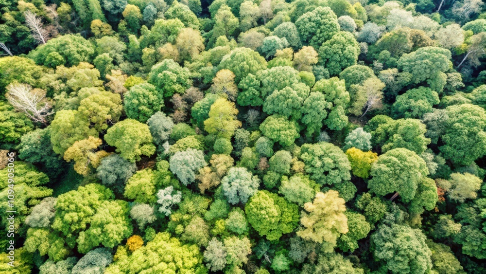 An Aerial View of a Lush Green Forest Canopy An Aerial View of a Lush Green Forest Canopy