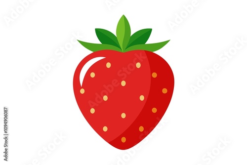 strawberry illustration isolated on white background