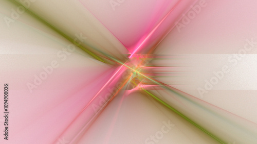 Obraz na płótnie Sfondo chiaro con linee colorate rosa e verde w salonie