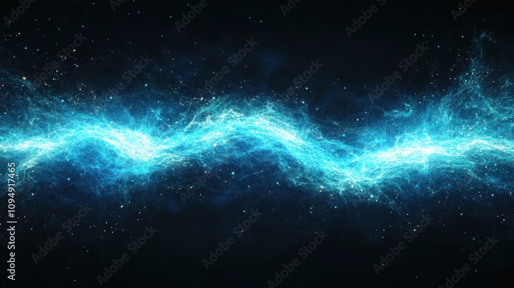 A vibrant, swirling blue energy wave against a dark backdrop, evoking cosmic themes. A vibrant, swirling blue energy wave against a dark backdrop, evoking cosmic themes.
