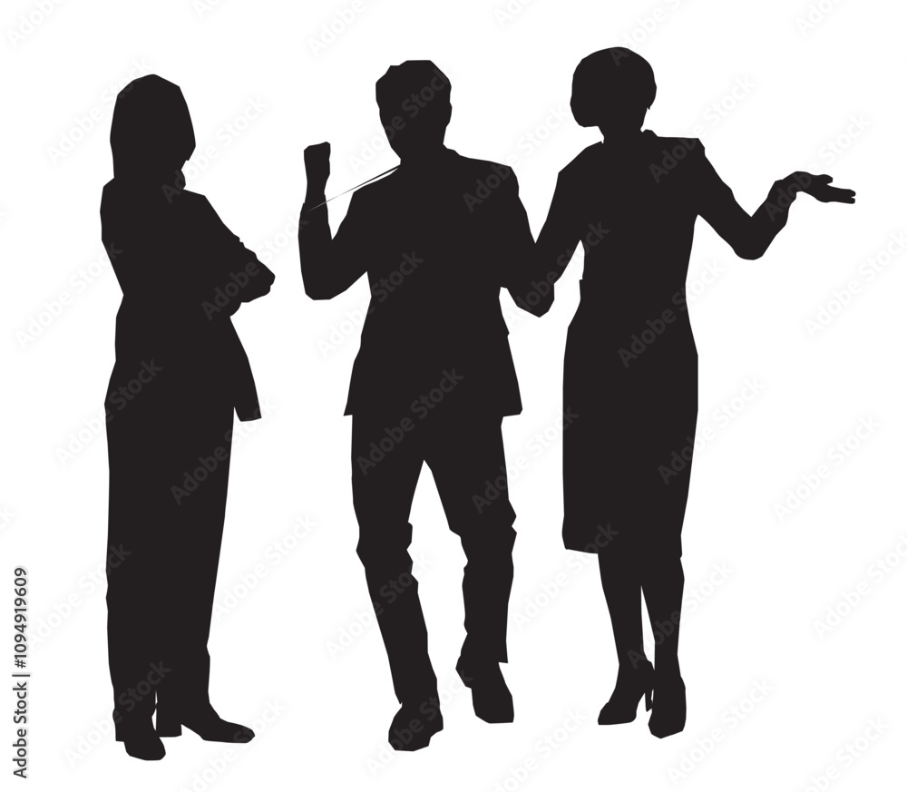 silhouette of business people set collection silhouette of business people set collection