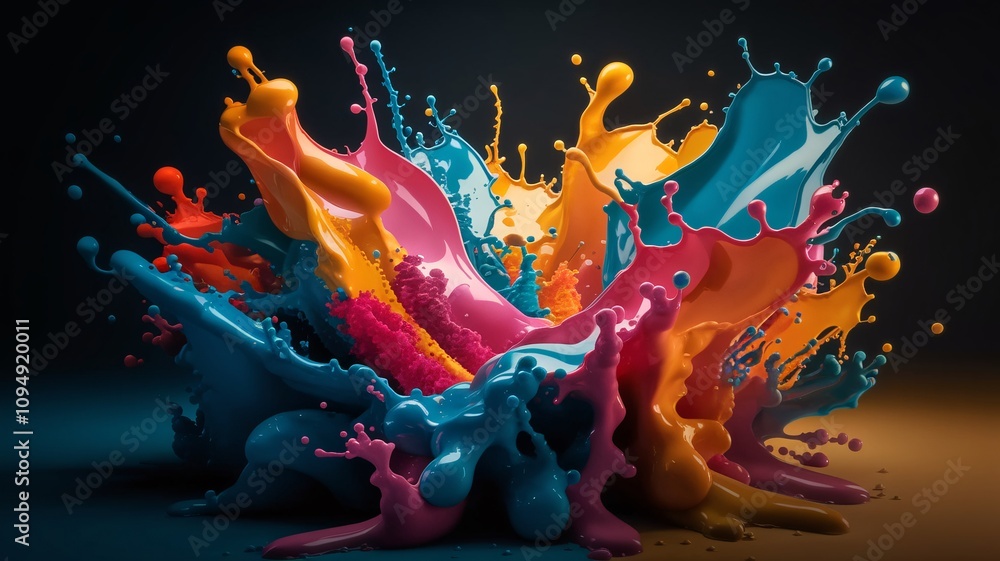 The extended background consists of a vibrant and dynamic splash of multiple colors, predominantly blue, pink, yellow, and orange. The extended background consists of a vibrant and dynamic splash of multiple colors, predominantly blue, pink, yellow, and orange.