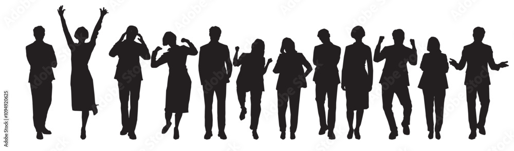 collection silhouettes of people business collection silhouettes of people business