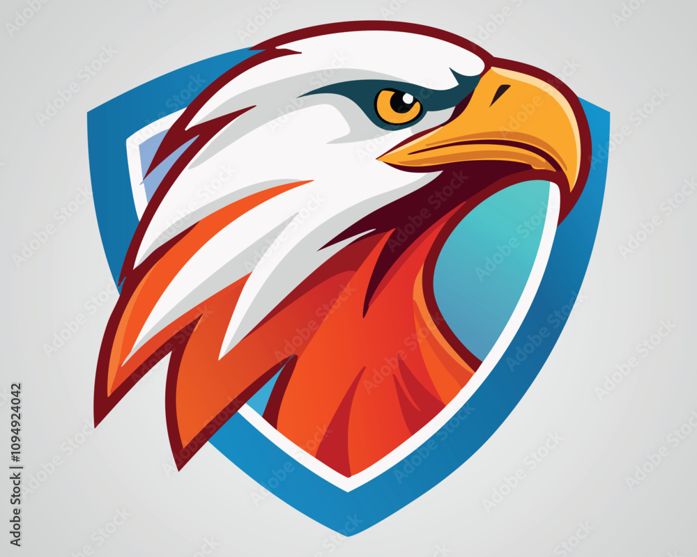 Obraz premium Eagle Logo Design - Powerful Bird Illustration