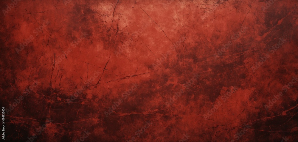 Fototapeta premium Red Grunge Texture with Scratches