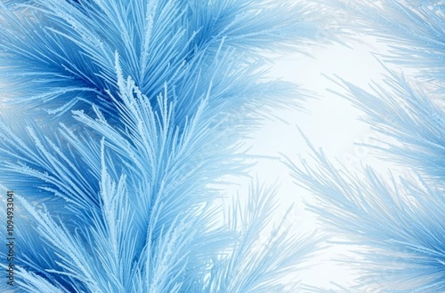 Abstract frosty pattern on glass, background texture , isolated on white background,  , copy space, copy space for text,