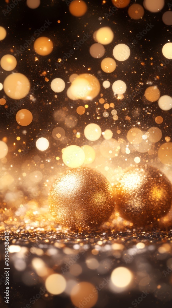 Golden Christmas Eve Sparkle Golden Christmas Eve Sparkle