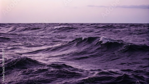 Dark purple wave background with black ripples, deep, colors, abstract, soundwave