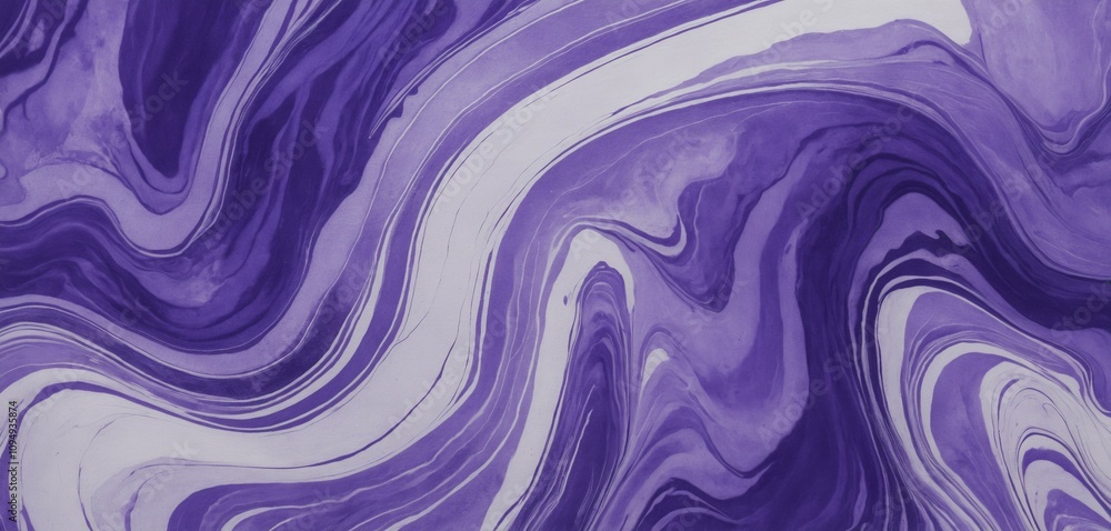 Obraz premium Violet Marbled Effect with Deep Indigo Streaks