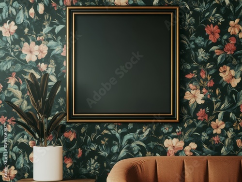 Floral Frame Mockup: A styl...