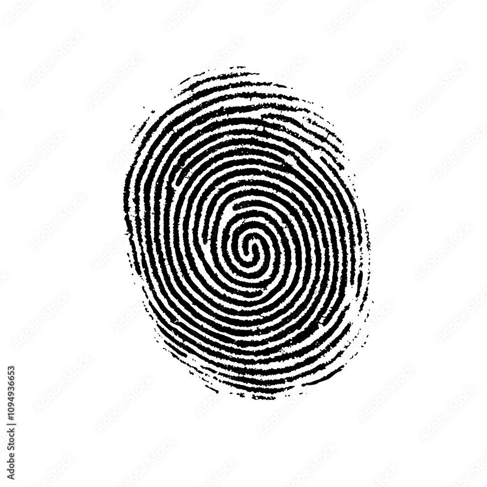 Intricate fingerprint design for identification purposes Intricate fingerprint design for identification purposes