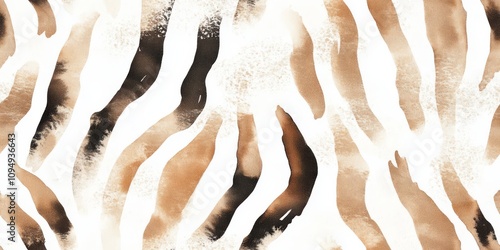 Abstract Watercolor Zebra S...
