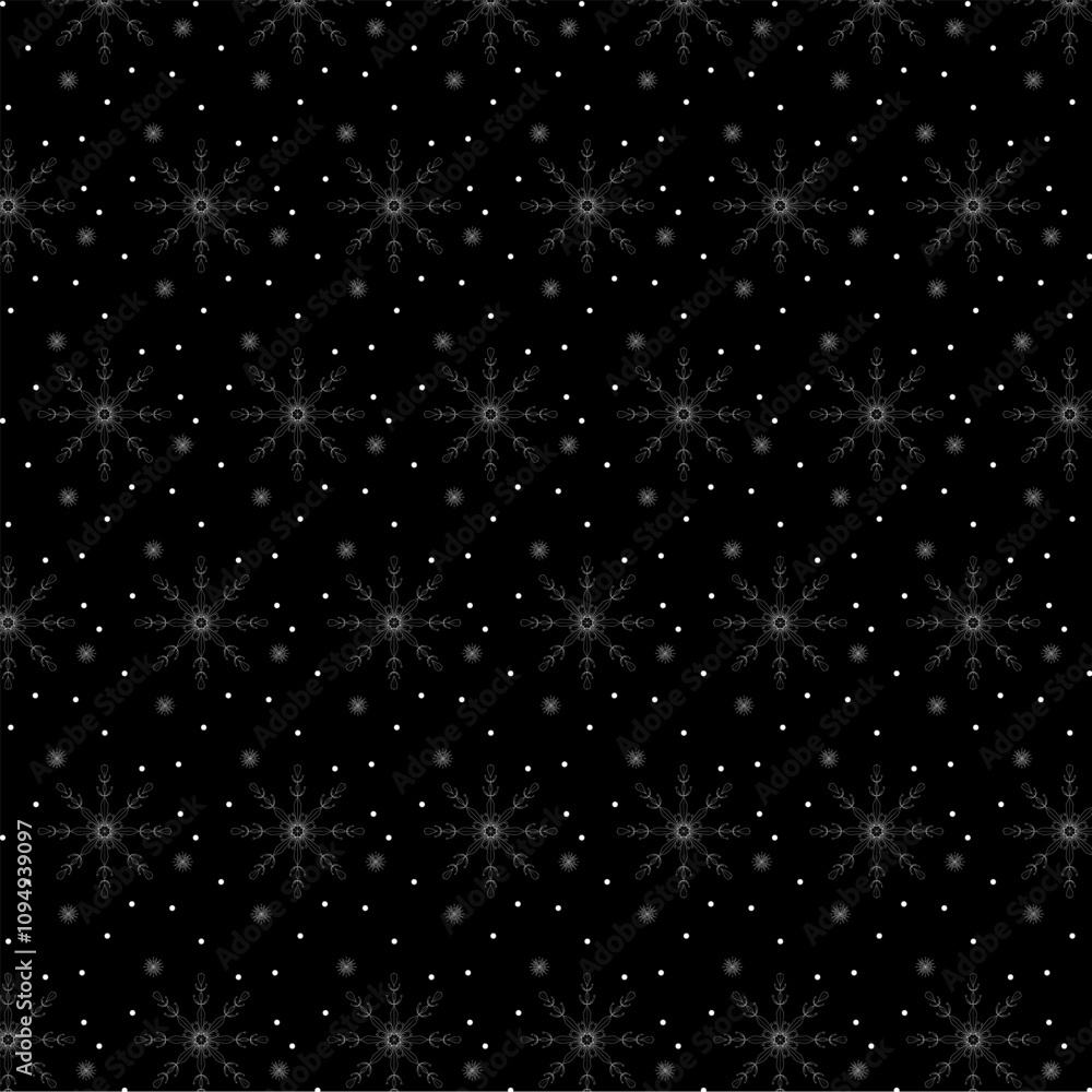 Snowflakes background. Black snowflakes background. Vector illustration. Holidays greeting, postcard. Snowflakes background. Black snowflakes background. Vector illustration. Holidays greeting, postcard.
