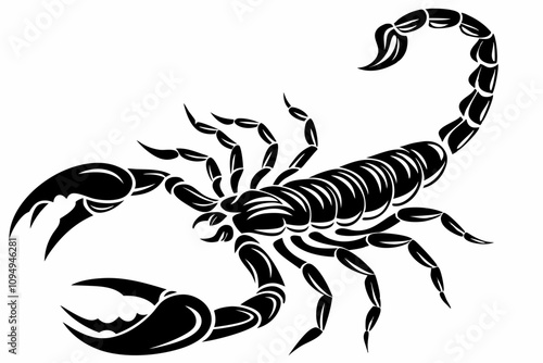 Striking Scorpion Vector Design with Bold Silhouette and Intricate Details

 photo