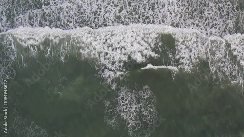 waves on the beach