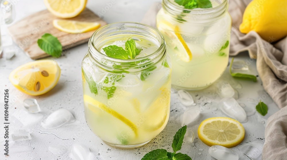 Lemon Bubble Water - a refreshing and vibrant visual. The image captures the effervescence and zesty appeal of lemon-infused sparkling water. Lemon Bubble Water - a refreshing and vibrant visual. The image captures the effervescence and zesty appeal of lemon-infused sparkling water.