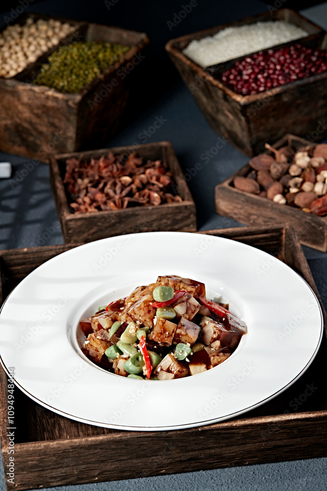 Delicious cold dish Laba garlic pork skin jelly Delicious cold dish Laba garlic pork skin jelly