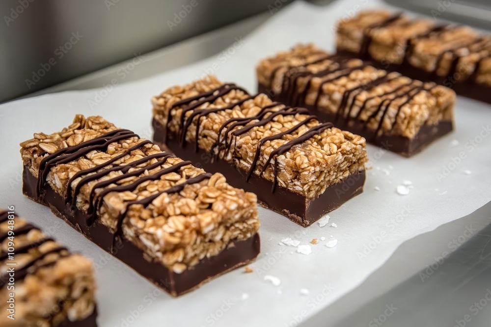 Granola Bars with Chocolate Drizzle Granola Bars with Chocolate Drizzle