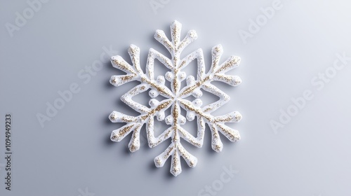 Celebrate christmas with elegant snowflake decorations for a festive atmosphere