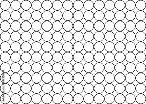 Simple Circle Shape Motif Pattern, can use for decoration, ornate, wallpaper, carpet, wrapping, bad cover, fabric, textile, tile or graphic design element. Vector Illustration