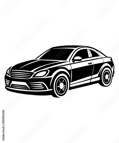 car icon silhouette vector illustration