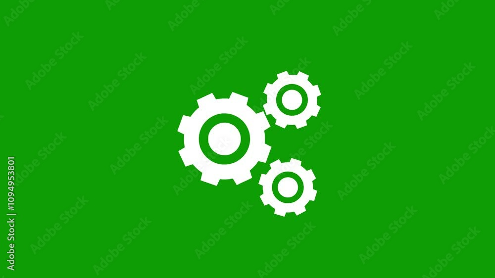 Spinning gears cogwheels rotted animation . Spinning gears cogwheels rotted animation .