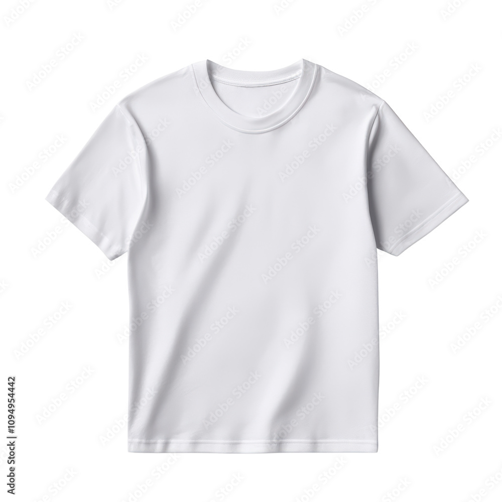 Plain white t-shirt on a transparent background Plain white t-shirt on a transparent background