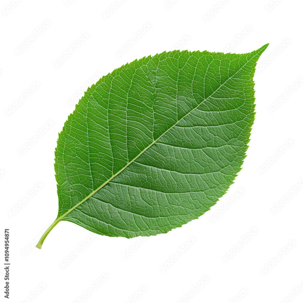 Obraz premium Fresh green leaf on a transparent background