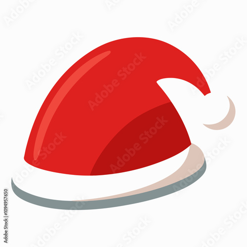 Get inspired by the magic of the New Year: Santa Claus hat vector illustration is perfect for decor.
