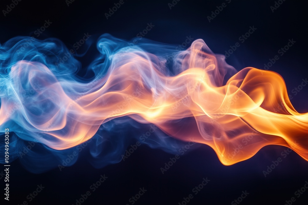 Abstract swirling waves of light in vibrant colors Abstract swirling waves of light in vibrant colors