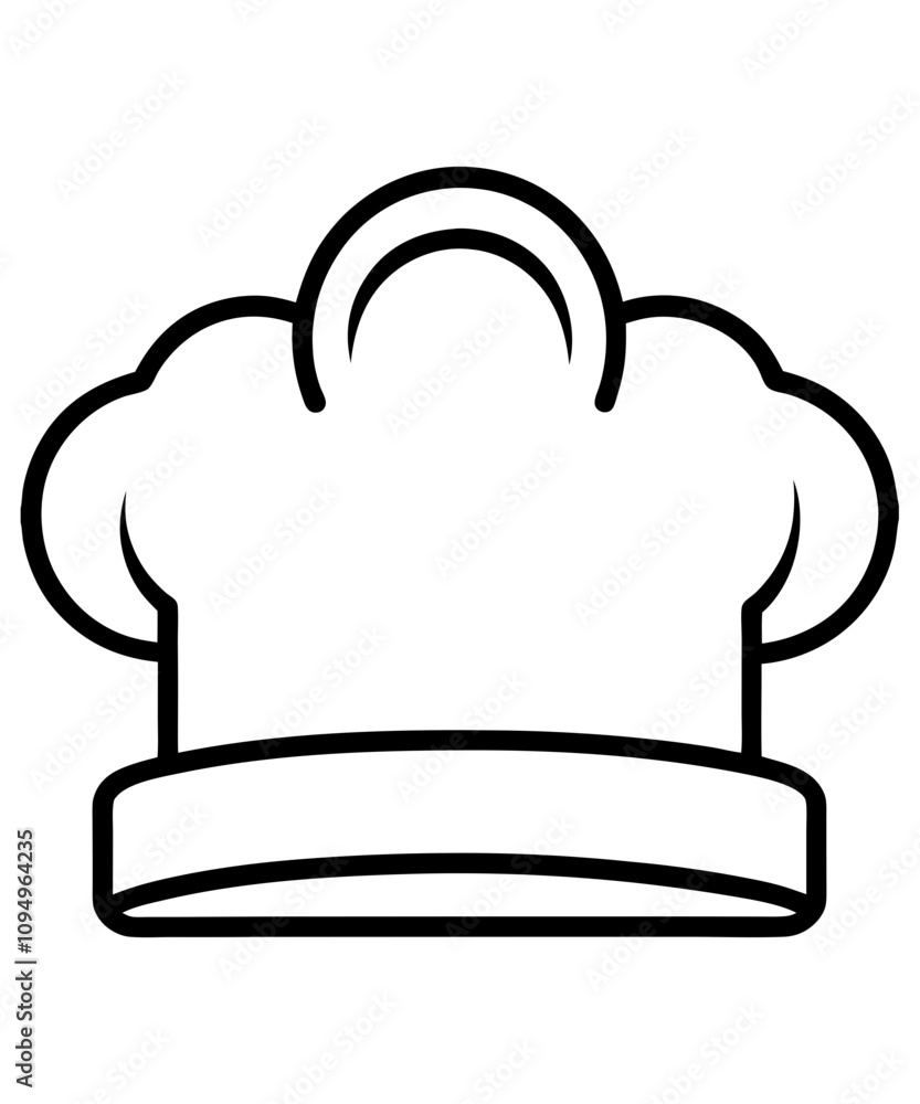 chef hat logo and icon silhouette vector illustration chef hat logo and icon silhouette vector illustration