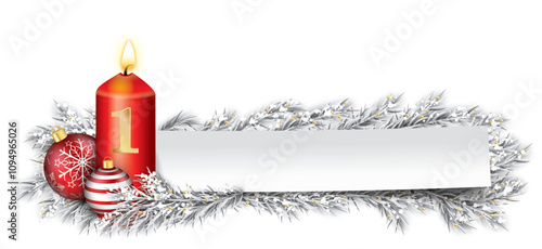 Ein Header für den ersten Advent für eine persönlichen Text