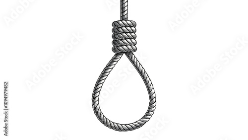 noose isolated on white background