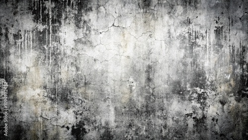 Abstract grunge black and white distressed texture background 