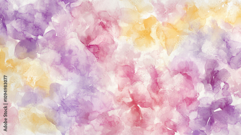 Fototapeta premium Plain watercolor background of large washes in neutral colors for graphic design or wallpaper.