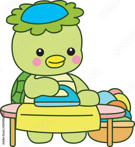Kawaii japanese mythology Kappa sticker cute.
Cute kappa mascot ghost japanese.