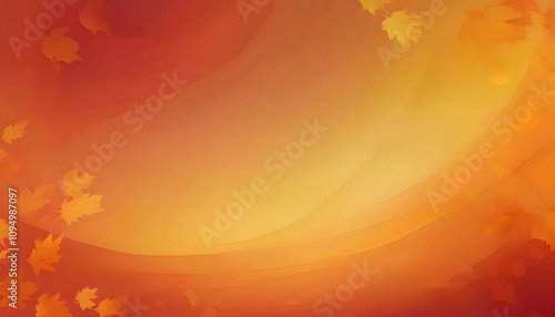 Flowing Gradient Background of Deep Orange, Warm Red, and Golden Yellow