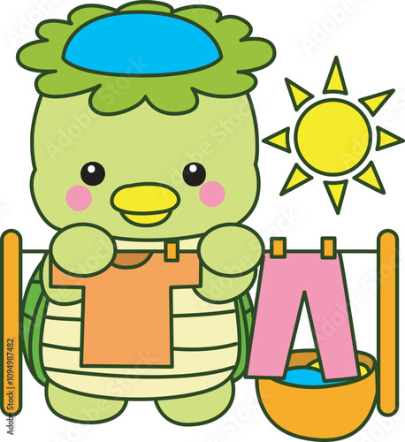 Kawaii japanese mythology Kappa sticker cute.
Cute kappa mascot ghost japanese.