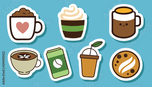 Fun Stickers Featuring Your Favorite Coffee