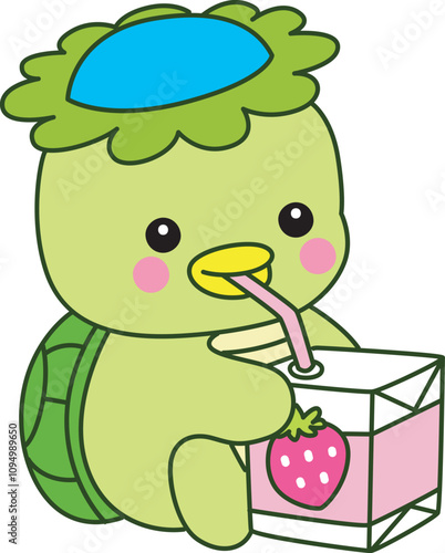 Kawaii japanese mythology Kappa sticker cute.
Cute kappa mascot ghost japanese.