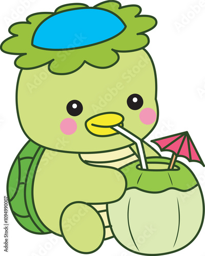 Kawaii japanese mythology Kappa sticker cute.
Cute kappa mascot ghost japanese.
