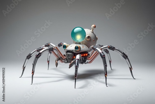 Surreal Spider A spider robot with a surreal dreamlike appearanc photo