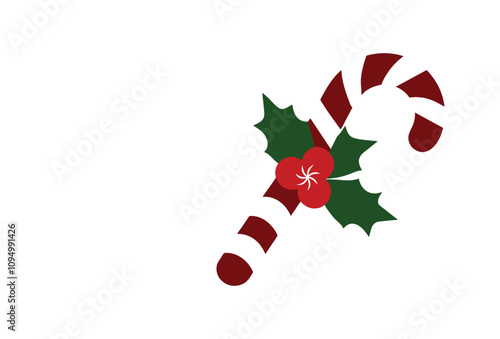 Christmas candy vector