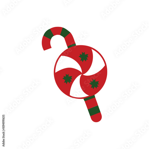 Christmas candy vector