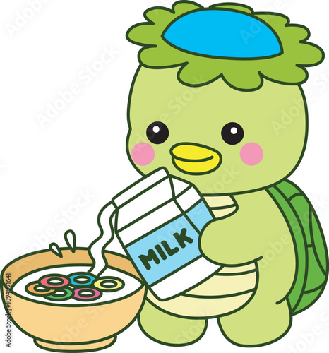 Kawaii japanese mythology Kappa sticker cute.
Cute kappa mascot ghost japanese.
