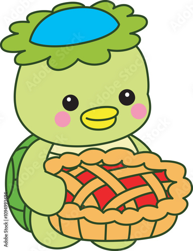 Kawaii japanese mythology Kappa sticker cute.
Cute kappa mascot ghost japanese.