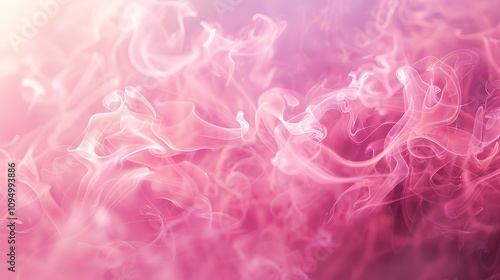 A soft, ethereal swirl of pink smoke creating a dreamy, abstract atmosphere.