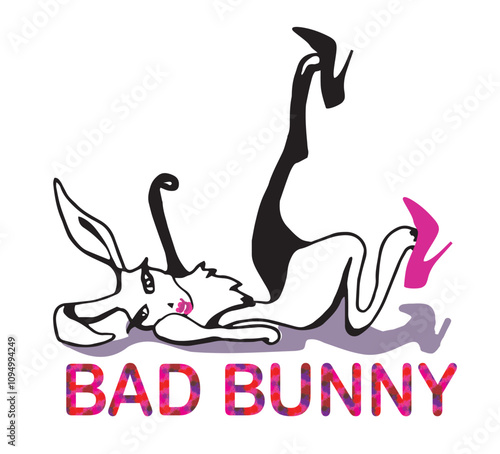 Rabbit strip dance, flirty bad bunnies