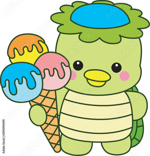 Kawaii japanese mythology Kappa sticker cute.
Cute kappa mascot ghost japanese.